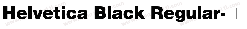 Helvetica Black Regular字体转换
